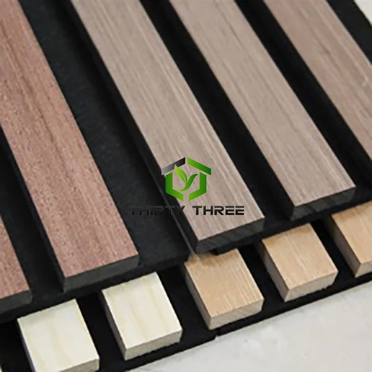 Wholesale Decorative 2400*600mm Gray Oak Wooden Slat Panel